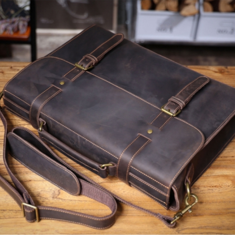 Luxury Bags Tote - 男性用本革ビジネスブリーフケース,ショルダーバッグ,クロスオーバーバッグ,コンピューターメッセンジャーパック,高級ハンドバッグ,オリジナル,15.6, 2025