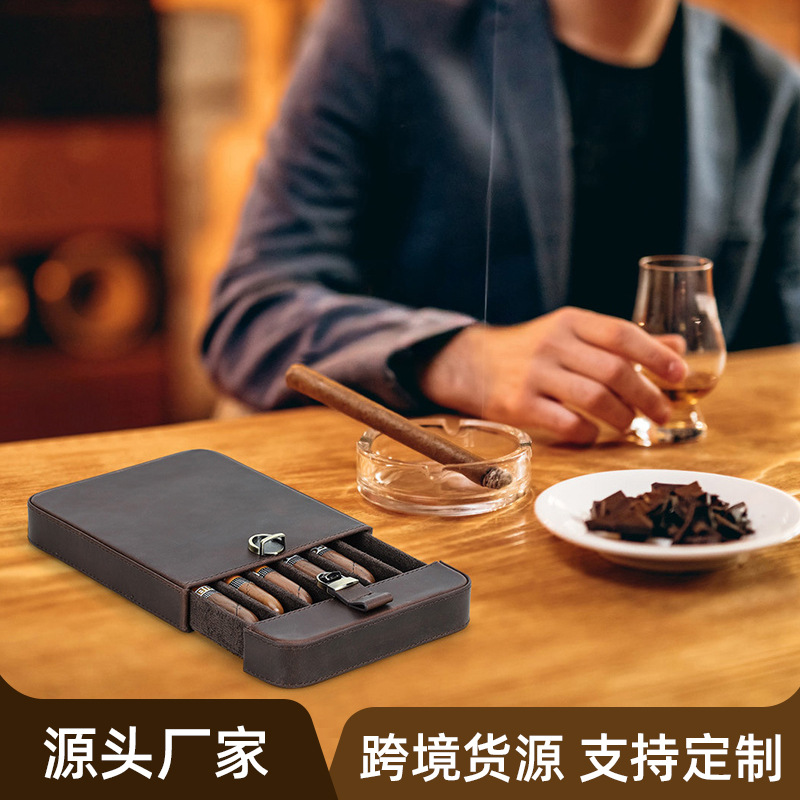 高級本革製ポータブルシガーケースホルスター トラベルヒュミド - Luxury Bags Leather のレビューと価格